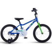 Bicicleta copii 4-6 ani CHIPMUNK CMA1601C, roti 16", albastru/alb