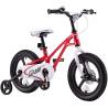 Bicicleta copii 4-6 ani GALAXY G1601C, roti 16", rosu/alb