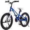Bicicleta copii 5-7 ani GALAXY G1801C, roti 18", albastru/alb