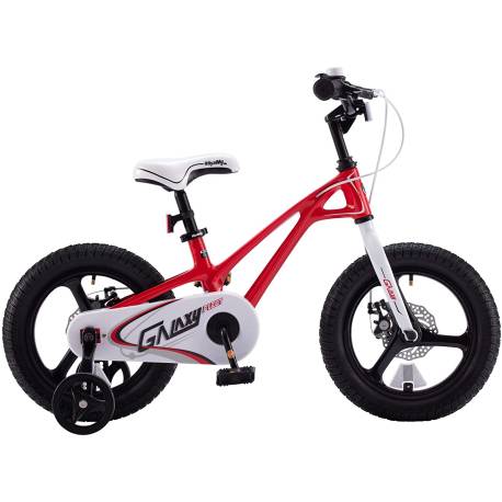 Bicicleta copii 3-5 ani GALAXY G1401C, roti 14", rosu/alb