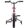 Bicicleta copii 3-5 ani GALAXY G1401C, roti 14", rosu/alb