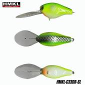 Vobler HMKL Crank 33DR Suspending 3.3g, culoare Silver Lime