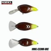 Vobler HMKL Crank 33MR Suspending 3.3cm, 3.3g, culoare Brown/Chartreuse