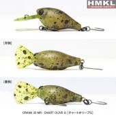 Vobler HMKL Crank 33MR Suspending 3.3cm, 3.3g, culoare Chart Olive G