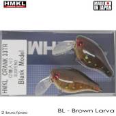 Vobler HMKL Crank 33TR Suspending 3.3g, culoare Brown Larva