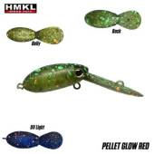Vobler HMKL Inch Crank MR 2.5cm, 1.6g, custom painted Pellet Glow Red