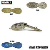 Vobler HMKL Inch Crank MR 2.5cm, 1.6g, custom painted Pellet Glow Yellow