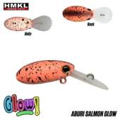 Vobler HMKL Inch Crank DR 2.5cm, 2g, custom painted Aburi Salmon Glow