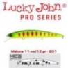 Vobler LUCKY JOHN Makora, 11cm, Suspending, culoare 201