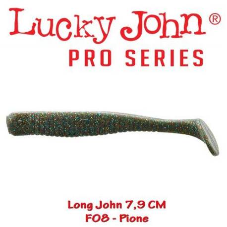 Shad LUCKY JOHN Long John 7.9cm, culoare F08, 8buc/plic