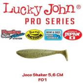 Softbait LUCKY JOHN Joco Shaker 5.6cm, Super Floating, culoare F01, 6buc/plic