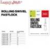 Agrafe cu vartej LUCKY JOHN Rolling Swivel Fastlock, Nr.006, 10buc/plic