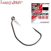 Carlige offset LUCKY JOHN LJH356 Predators, 12/0, 2buc/plic