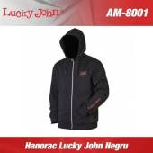 Hanorac LUCKY JOHN, black, marimea S