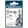 Carlig FUDO Delta Gure, Black Nickel, Nr.8, 10buc/plic