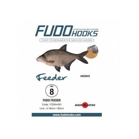 Carlige legate FUDO Feeder BN, Nr.12, 85cm, 10buc/plic