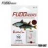 Carlige legate FUDO Roach BN, Nr.5, 60cm, 10buc/plic