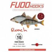 Carlige legate FUDO Roach BN, Nr.7, 60cm, 10buc/plic