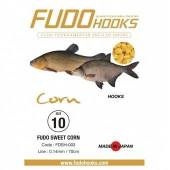 Carlige legate FUDO Sweet Corn Gold, Nr.10, 70cm, 10buc/plic