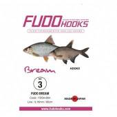 Carlige legate FUDO Bream BN, Nr.3, 85cm, 10buc/plic