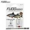 Carlige legate FUDO Maggot BN, Nr.5, 50cm, 10buc/plic