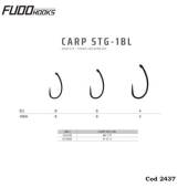 Carlige FUDO Carp STG 1BL Black Nickel, Nr.6, 10buc/plic