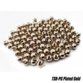 Bile FUDO Tungsten Slotted Beads 2.8mm, Plated Gold
