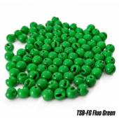 Bile FUDO Tungsten Slotted Beads 4.6mm, Fluo Green