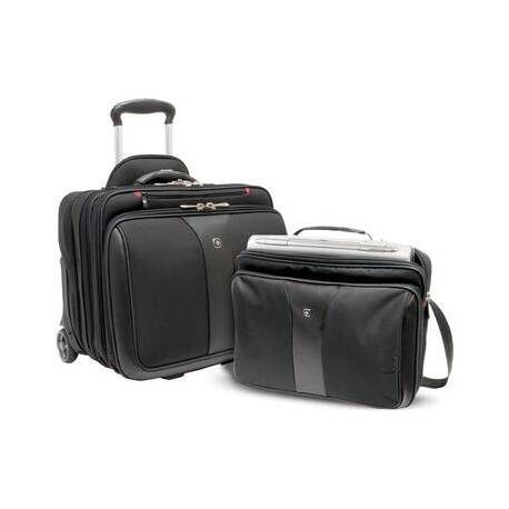 Set troler si geanta detasabila Wenger Patriot 600662, Black