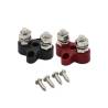 Dual Terminal Stud M8-linked set (1 red/1 black)