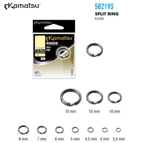 Inele despicate KAMATSU K-2193 8mm, 10buc/plic