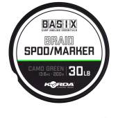 Fir textil KORDA Basix Spod/Marker Braid 200m, 13.6kg, Camo Green