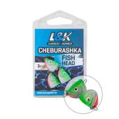 Plumb offset L&K Cheburashka Fish Head 16g, 3buc/plic
