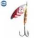 Lingurita rotativa ILBA Lungo Silver/Red nr.4, 12g