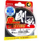 Fir textil GOSEN X16 Casting Braid Light Green 150m, 0.242mm, 18.5kg