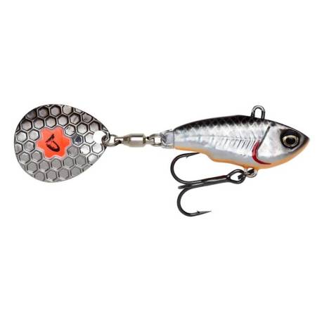 Spinnertail SAVAGE GEAR Fat Tail NL, 6.5cm, 12.5g, culoare Dirty Silver