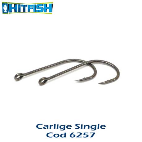 Carlige HITFISH Single Hook 6257 Nr.6, 10buc/plic