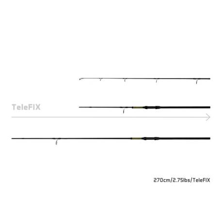 Lanseta crap DELPHIN Stalx 2.70m, 2.75bs, 2 segmente TeleFix