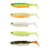 Shad SAVAGE GEAR Fat Minnow T-Tail 10.5cm, 11g, culoare Darkwater Mix, 5buc/plic