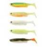 Shad SAVAGE GEAR Fat Minnow T-Tail 10.5cm, 11g, culoare Darkwater Mix, 5buc/plic