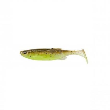 Shad SAVAGE GEAR Fat Minnow T-Tail 13cm, culoare Green Pearl Yellow