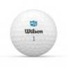 Set mingi golf dama Wilson Duo Soft+, albe, 12 bucati
