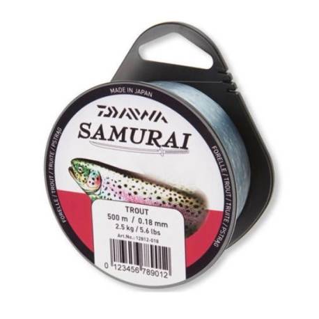 Fir monofilament DAIWA Samurai Trout 0.22mm, 4.5kg, 500m