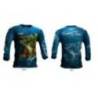 Bluza pescuit JAXON Fishing Team Perch Blue L