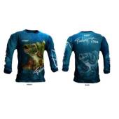 Bluza pescuit JAXON Fishing Team Perch Blue M