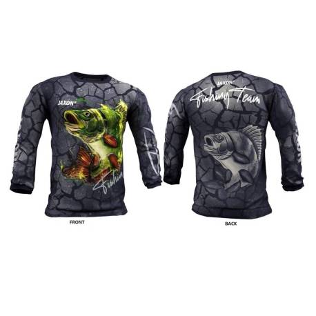 Bluza pescuit JAXON Fishing Team Perch Camo M