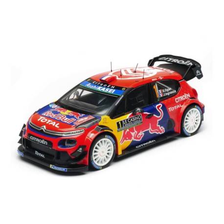 Macheta auto CITROEN C3 WRC Winner Monte Carlo (2019) 1:18 rosu