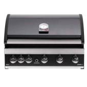 Gratar pe gaz Grandhall Maxim G5IB K05000307A, cu 6 arzatoare (5 inox si 1 infrarosu), incastrabil, grile si plita fonta