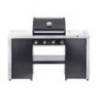 Gratar pe gaz Grandhall Premium GT4 K04000305A si Stand insula cu arzator lateral K01000295A