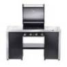 Gratar pe gaz Grandhall Premium GT4 K04000305A si Stand insula cu arzator lateral K01000295A